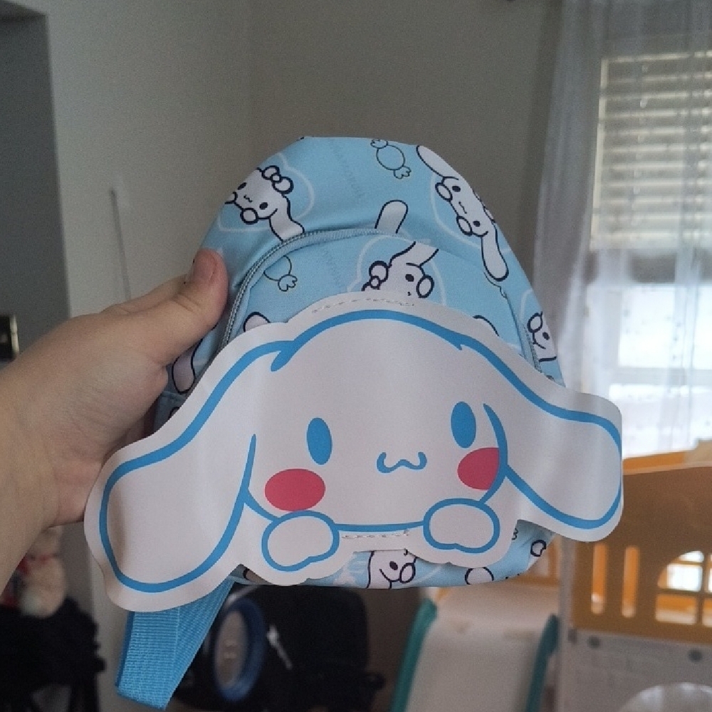 Cute Blue Kids Backpack Sanrio Cinnamaroll Hello Kitty
